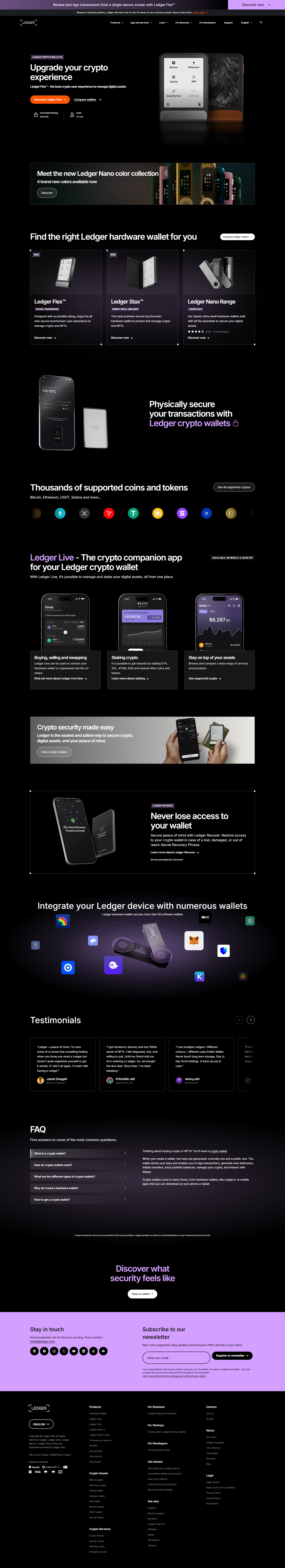 Ledger banner